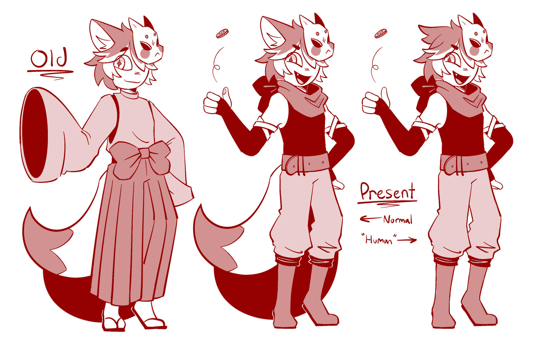 Kitsune Rogue - Outfit Variations